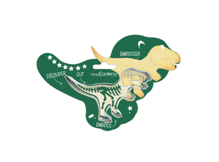 Emporte pièce et embosseur Dino - Scrapcooking