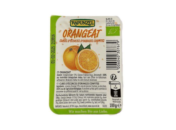 Cubes D'écorces D'oranges Confites Bio 100g