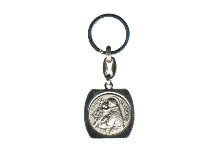 Porte-Clefs Tonneau en Métal Argenté - ANTOINE