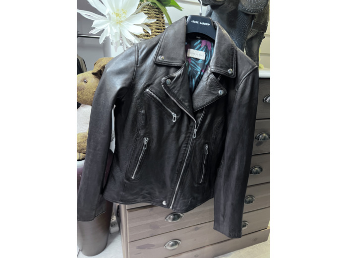 OLY09910 Perfecto femme cuir