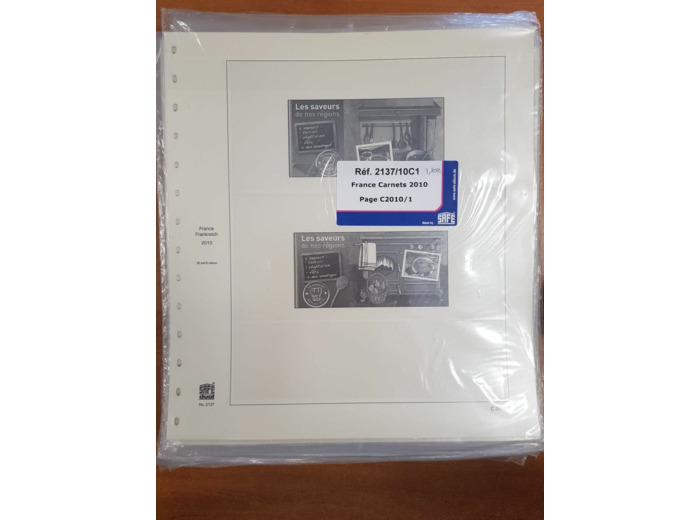 FEUILLE COMPLEMENTAIRE FRANCE 2010 CARNETS (JEUX AVEC POCHETTE) SAFE