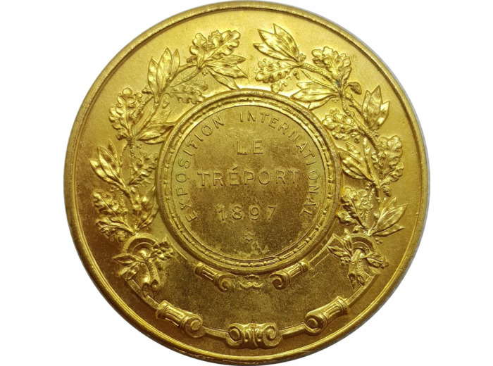 MEDAILLE - EXPOSITION INTERNATIONALE LE TREPORT 1897 TTB+
