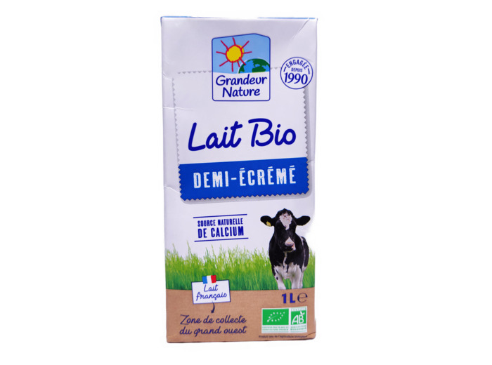 Lait Demi-Écrémé Bio 1L