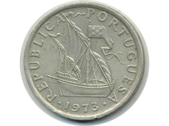 PORTUGAL 10 ESCUDOS 1973 B TTB+(W600)