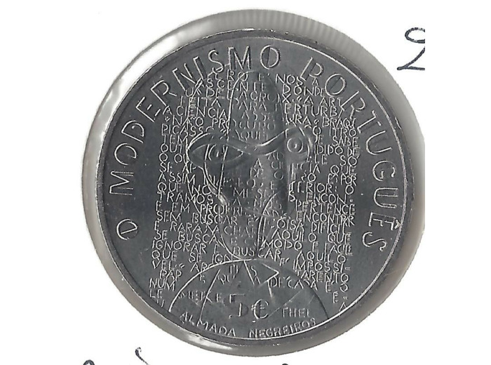PORTUGAL 2016 5 EURO MODERNISMO PORTUGUES SUP