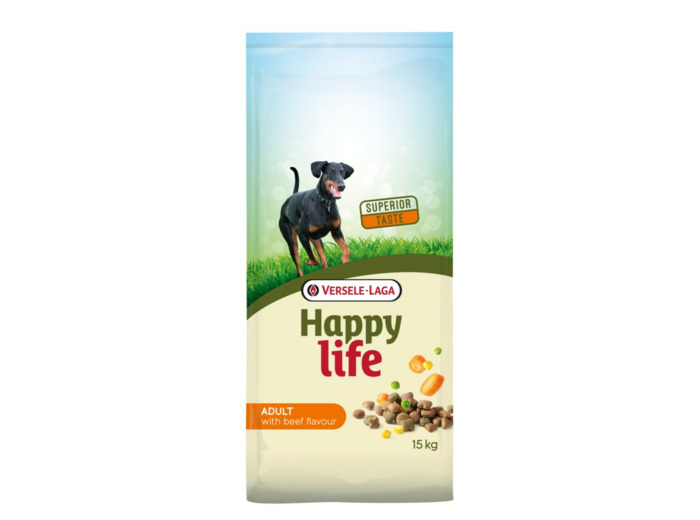Croquettes Happy Life adulte Boeuf - 15kg