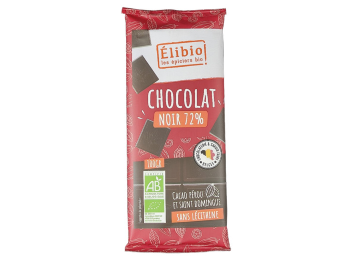Chocolat Noir 72% Bio 100g