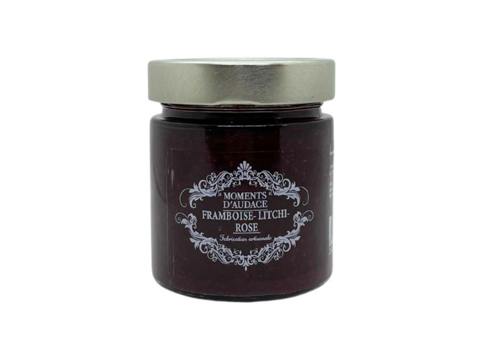Confiture Framboise Litchi Rose 250G