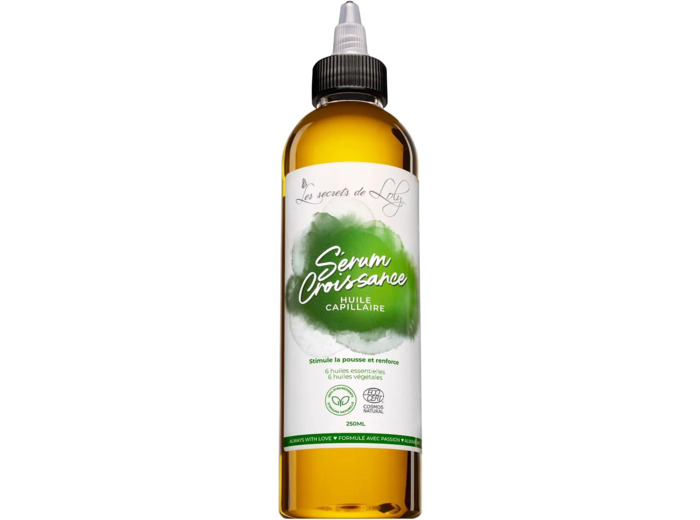 Les Secrets De Loly - Sérum Croissance – Huile Pour Cheveux Ondulés à Crépus – Stimule la Pousse