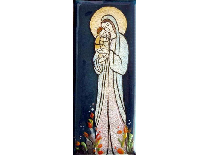 Vierge de la miséricorde 15,5X6,5cm - EMAUX DU LIBAN