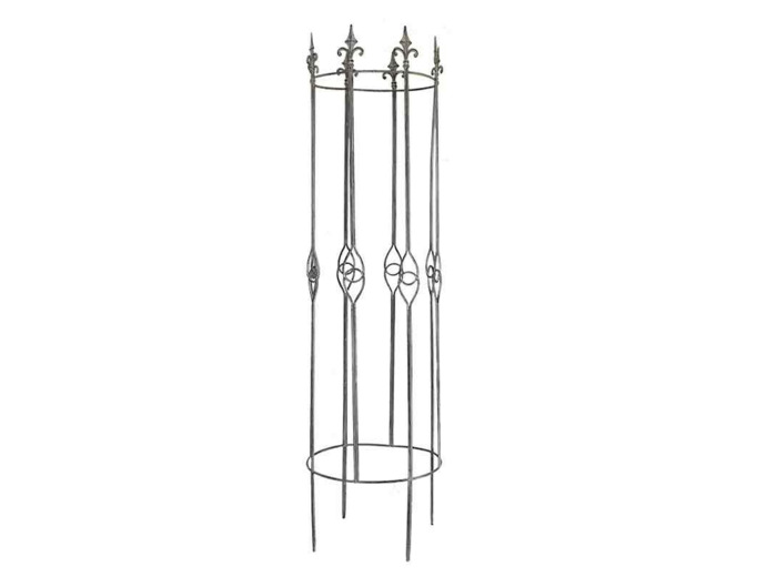 Grande colonne jardin fleur de lys 40x154cm