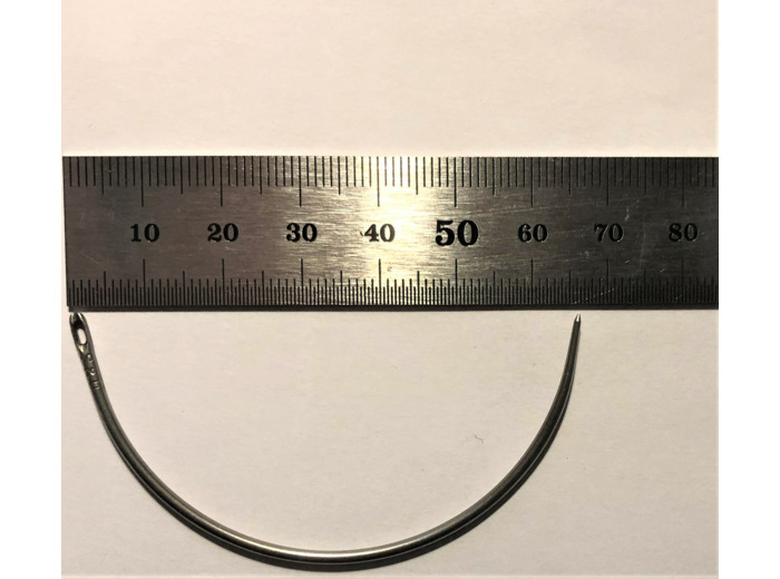 Carrelet courbe 100mm - Chas côté G959-100