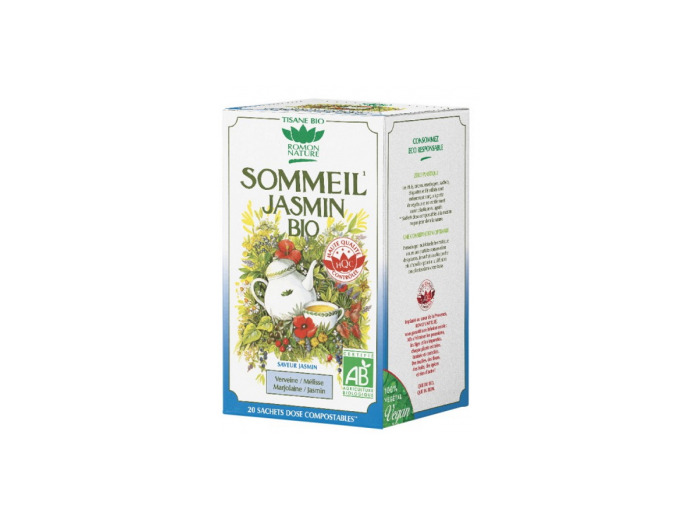 Tisane Sommeil Jasmin bio 20 sachets