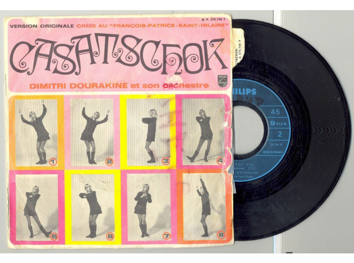 45 Tours DIMITRI DOURAKINE "CASATSCHOK" / "TOI TOI TOI"