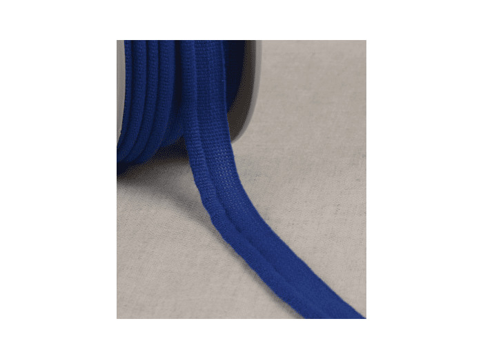 Simple passepoil Bleu roi 519C24 8mm 100%polyester le mètre 519C24