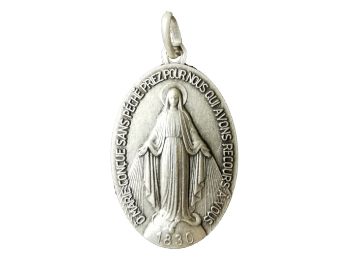 Médaille 33mm en Métal Argenté - MIRACULEUSE