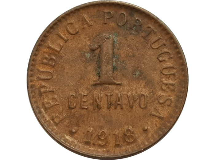PORTUGAL 1 CENTAVO 1918 TTB (W565) N1