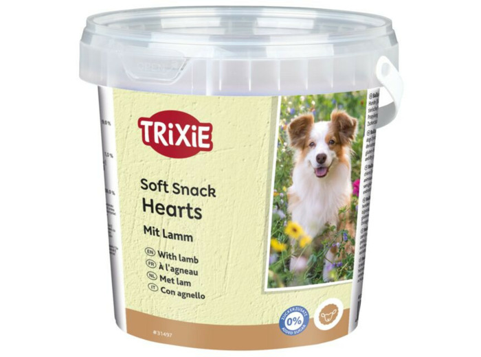 TRIXIE, Soft Snack Hearts à l'agneau - 500g