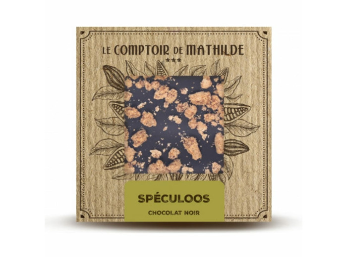 Tablette Spéculoos - Chocolat noir - 80G