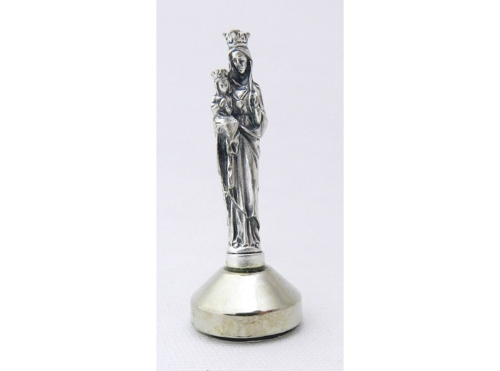 Statue métal- Vierge à l'Enfant 5cm