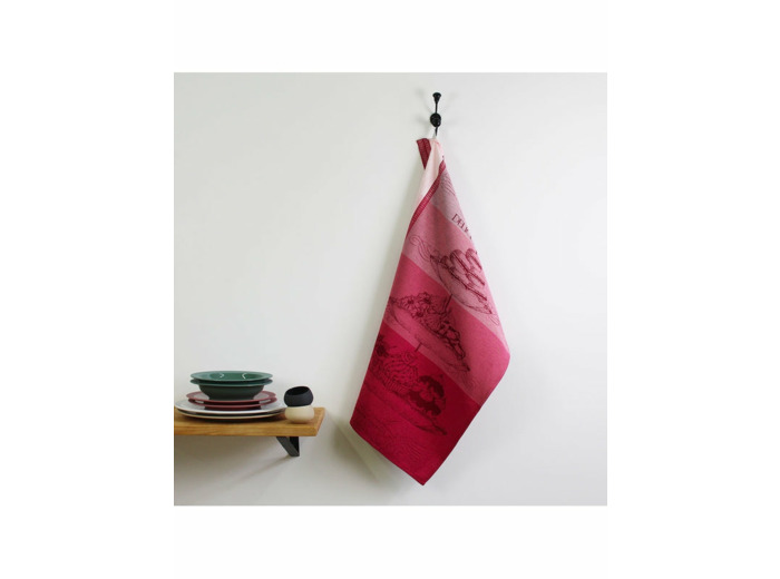 Torchon DELICES GOURMANDS ROSE Garnier-Thiebaut