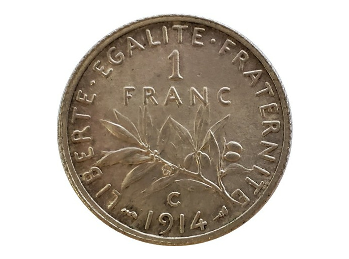 FRANCE 1 FRANC SEMEUSE 1914 C SUP+