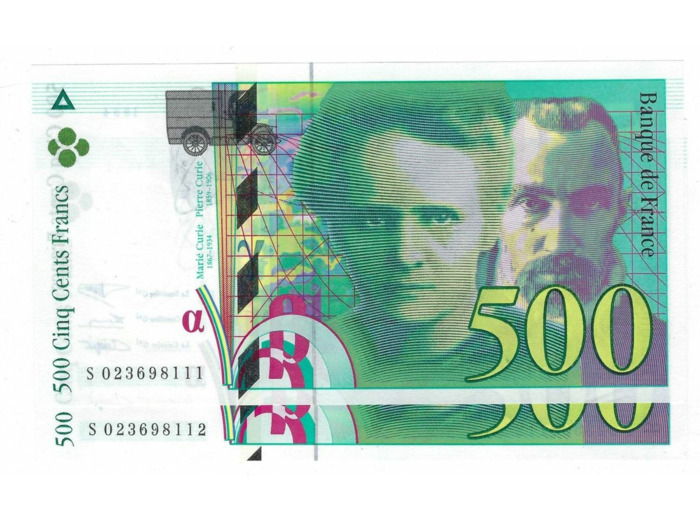 FRANCE 500 FRANCS P.M.CURIE 1994 Alphabet S 023698112 SPL