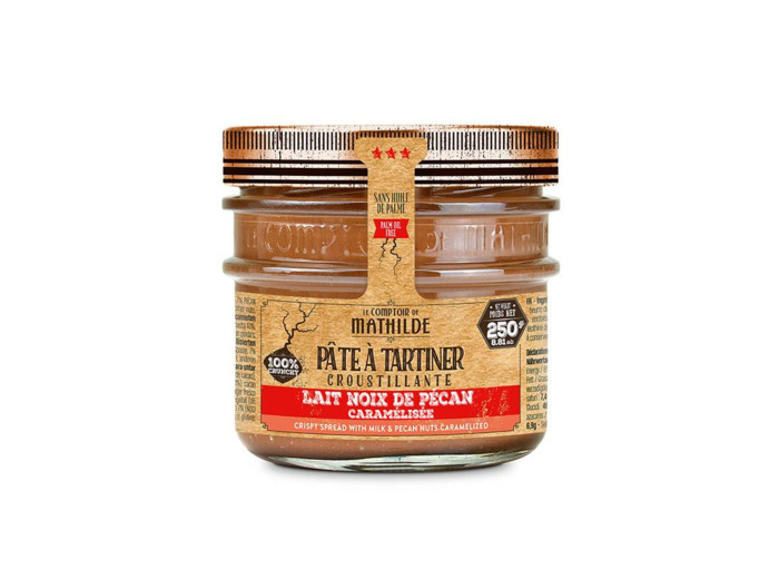 Pâte à tartiner Croustillante Lait Noix de Pecan Caramélisées 250G