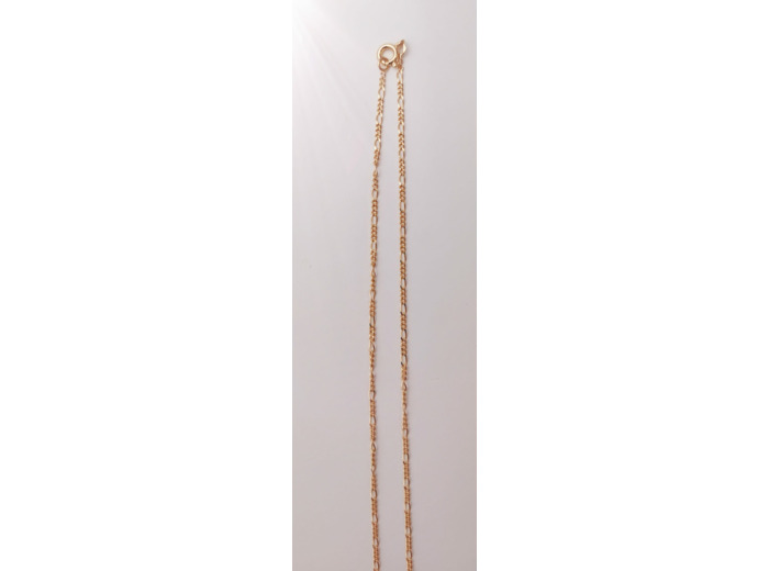 Collier 45cm en Plaqué Or - FIGARO
