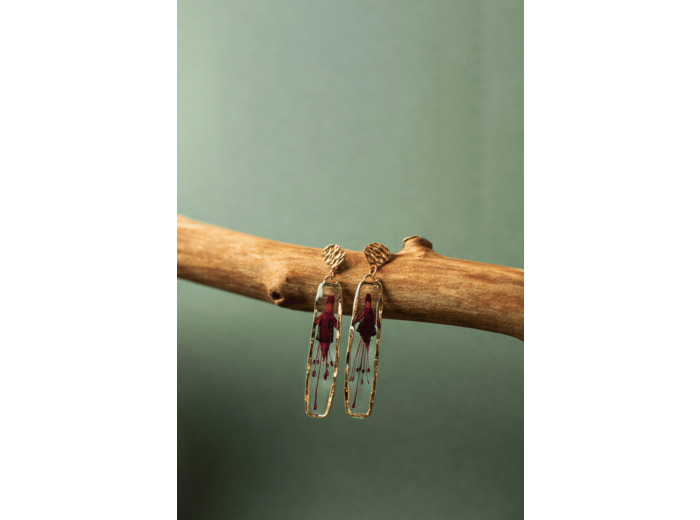 Boucles d'oreilles "Fuschia"