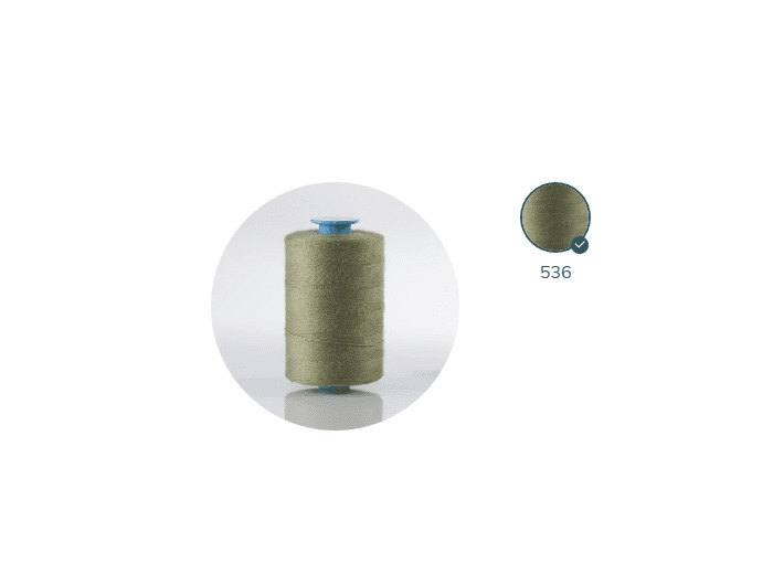 ZX 35 - 536 KAKI FIL À COUDRE 100% POLYESTER TRÈS RÉSISTANT bobine 500m