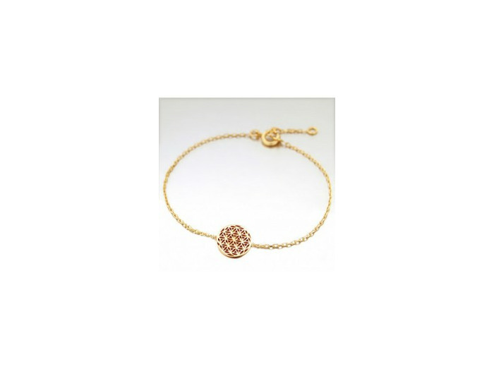 Bracelet en Plaqué Or - FLEUR DE VIE