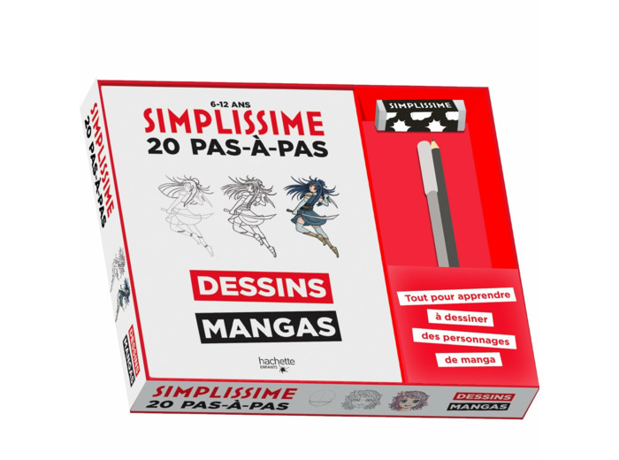 SIMPLISSIME COFFRET - 20 PAS-A-PAS - DESSINS MANGAS