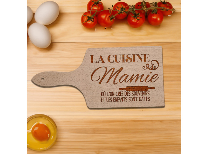 Petite planche à découper en bois personnalisée