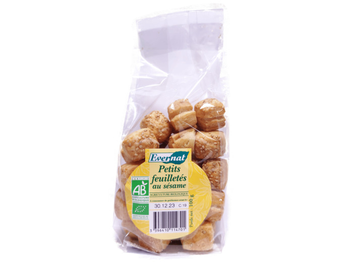 Petits Feuilletés au Sésame Bio 100g