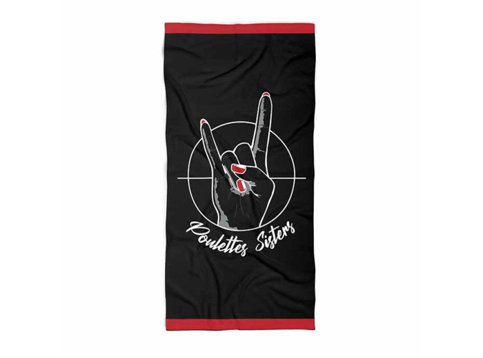 Drap de plage "Hell Yeah Poulette"