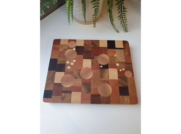 Petite planche à découper façon "billot de boucher"