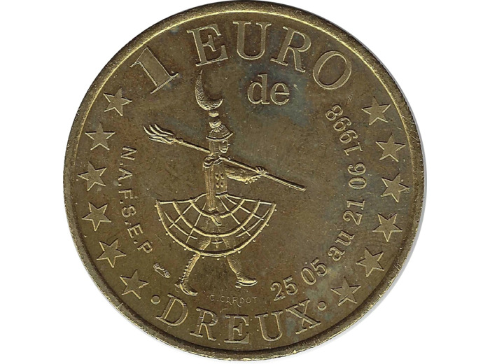 EURO TEMPORAIRE 1 EURO DE DREUX 1998 UNC