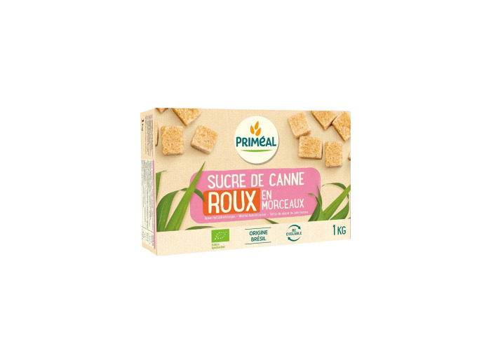 Sucre de canne roux en morceaux 1kg