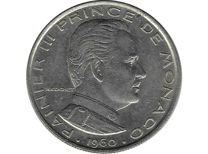 MONACO 1 FRANC 1960 TTB N2