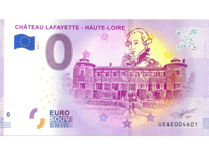 43 CHAVIGNIAC LAFAYETTE 2019-1 CHATEAU LAFAYETTE HAUTE LOIRE BILLET 0 EURO