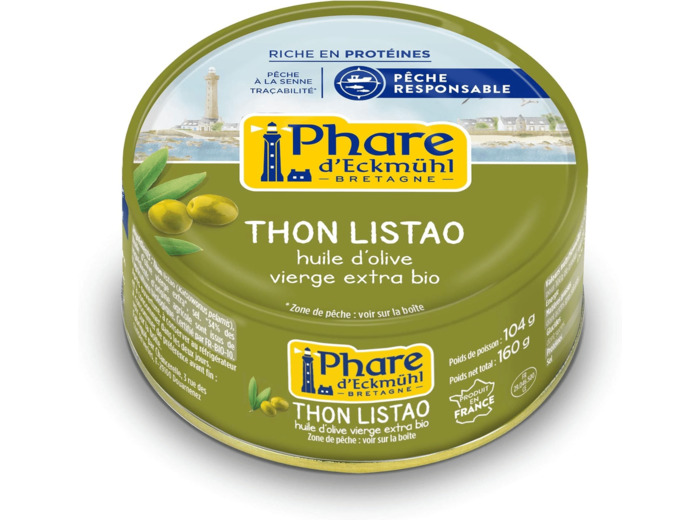 THON LISTAO HUILE OLIVE 160G Phare d Eckmühl
