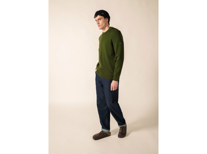 Pull marin uni Cancale 100% laine SAINT JAMES