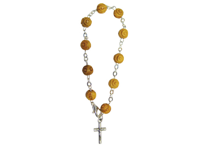 Bracelet Dizainier Perles en Olivier