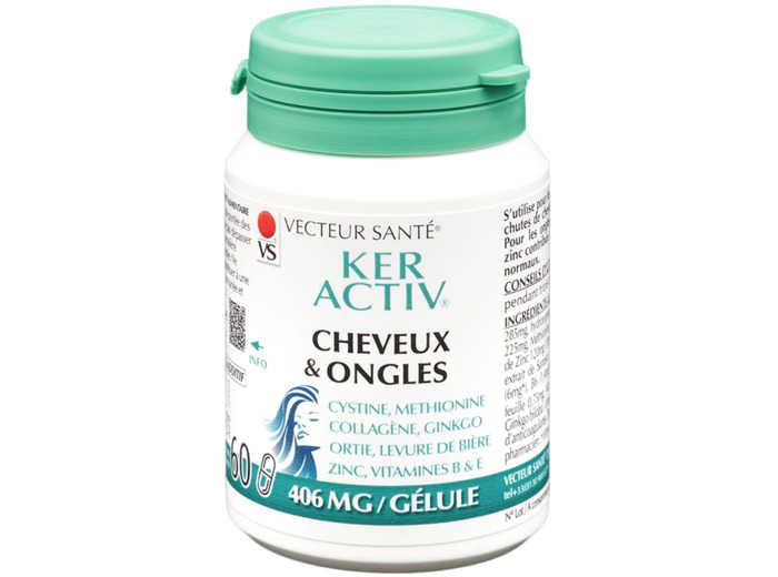 Ker'Activ-cheveux et ongles-60 gélules-Vecteur santé