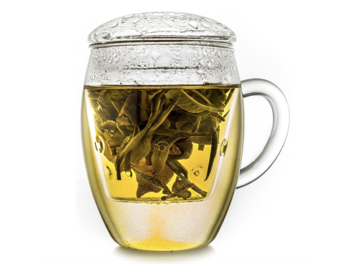 Mug et infuseur en verre 400ml