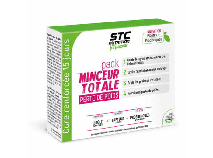 PACK MINCEUR TOTALE-cure de 15 jours-STC Nutrition