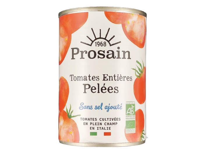 Tomates Entière Pelées Sans Sel 400g Bio