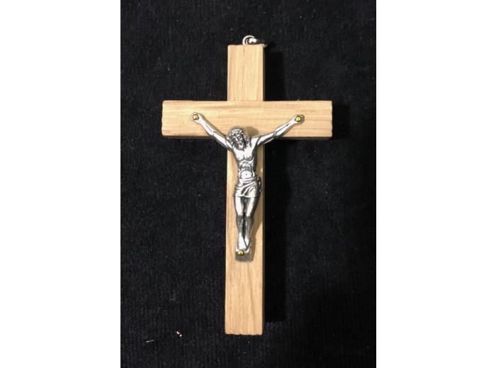 Crucifix en bois Clair 8x5cm- CHRIST CLASSIQUE