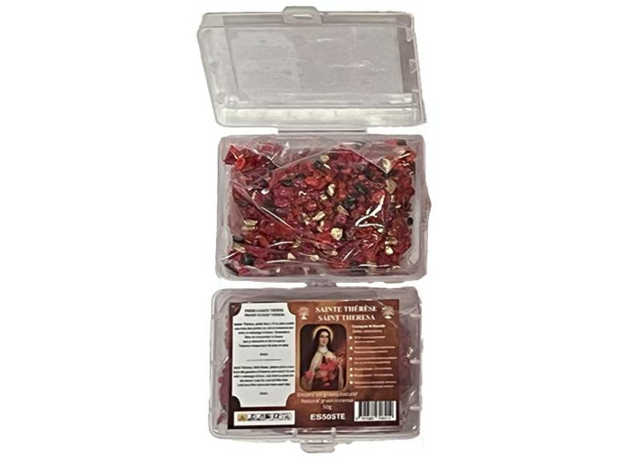 Encens en Grains Sainte Thérèse - Boite transparente de 50gr